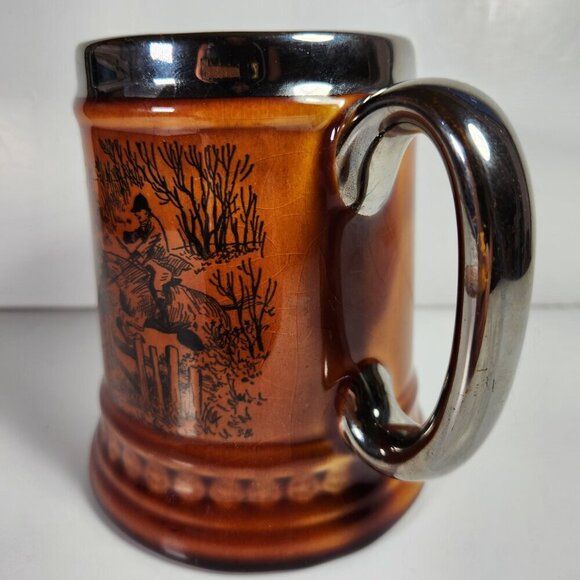 Lord Nelson Ware Beer Stein Mug Horse Elijah Cotton Stafford England Vintage 70s - Picture 2 of 7